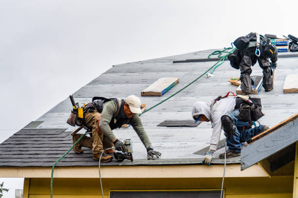 Professional Gutter Installation technician working in Glenville, NC